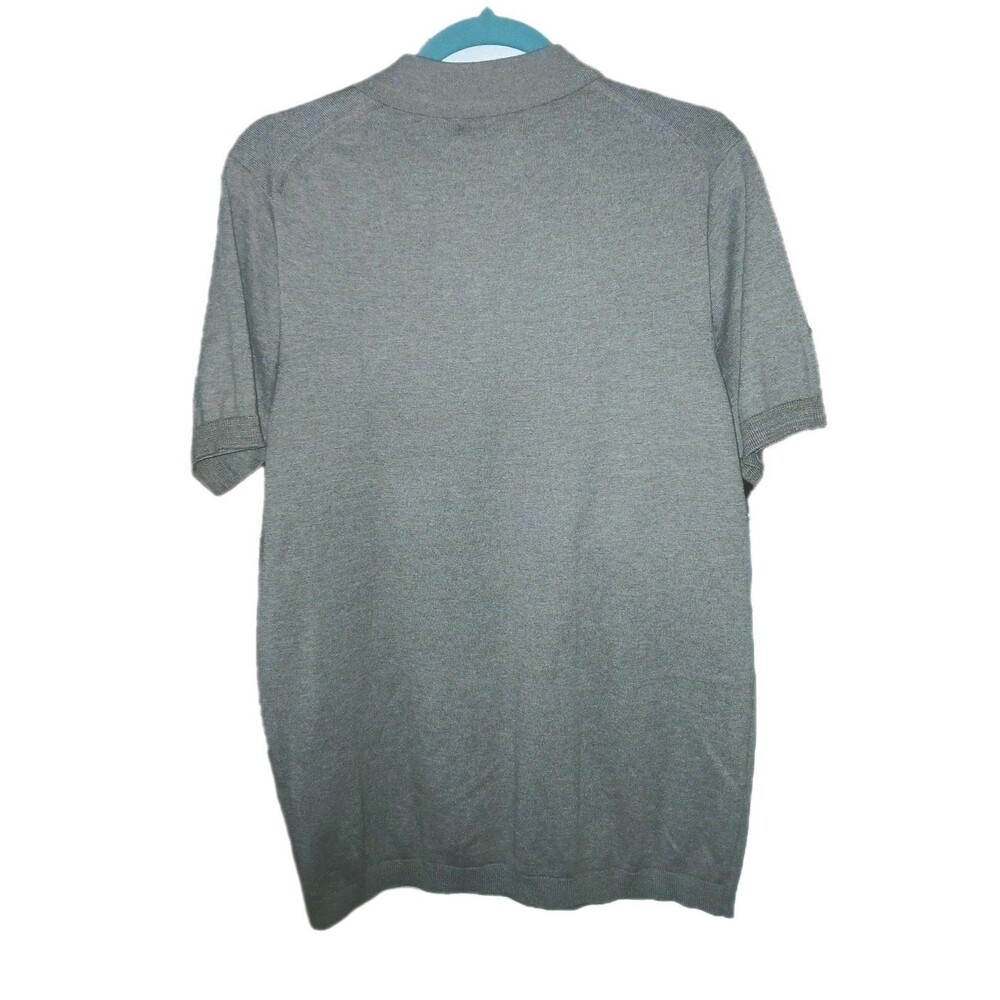 NWT SONOMA Mens L Polo Preppy Golf Short Sleeve Pullover Lightweight Sweater Tan - Picture 3 of 6